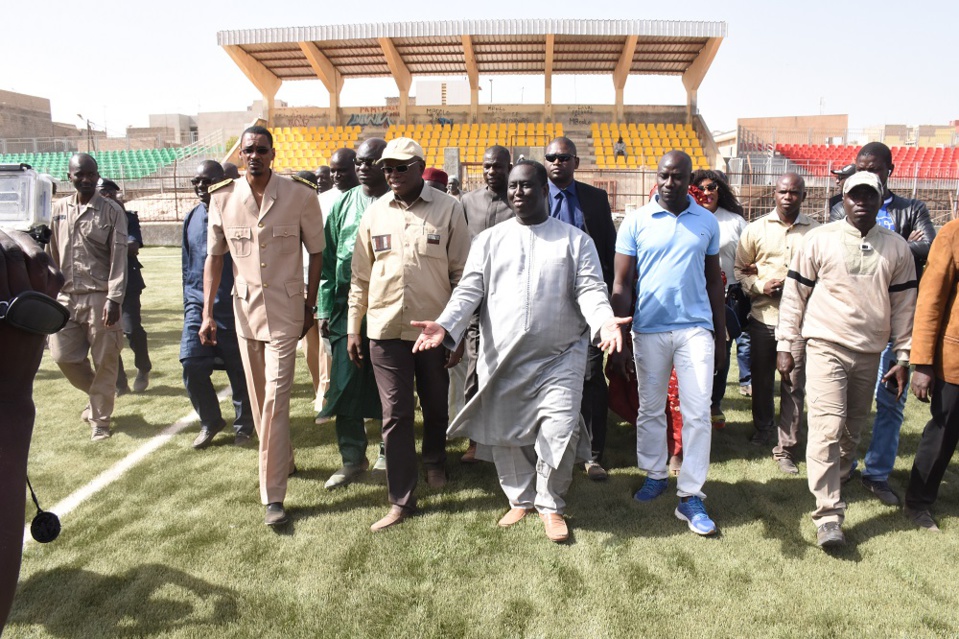 EN VISITE HIER AU STADE NDIAREME DE GUEDIAWAYE: Matar Bâ «satisfait de l’avancement des travaux» EN VISITE HIER AU STADE NDIAREME DE GUEDIAWAYE: Matar Bâ «satisfait de l’avancement des travaux»