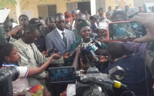 Elhadj Issa Sall a voté dans son fief, Tataguine.