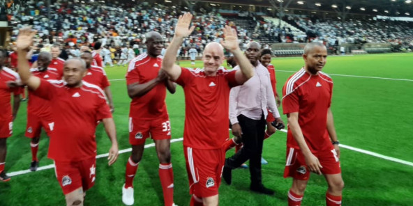 RDC : Infantino, Eto’o et Ahmad fêtent les 80 ans du TP Mazembe avec Moïse Katumbi