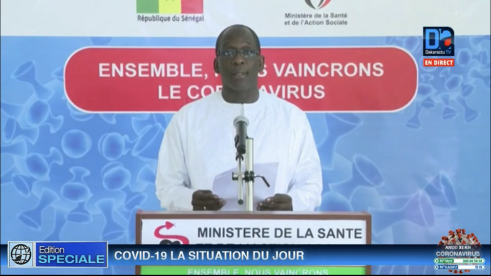SITUATION DU CORONAVIRUS AU SENEGAL : 14 nouveaux cas dont 11 importés, 2 cas contacts et 1 issu de la transmission communautaire SITUATION DU CORONAVIRUS AU SENEGAL : 14 nouveaux cas dont 11 importés, 2 cas contacts et 1 issu de la transmission communautaire