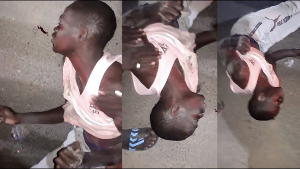 Manifestations contre couvre feu : Une voiture percute violemment un manifestant Manifestations contre couvre feu : Une voiture percute violemment un manifestant