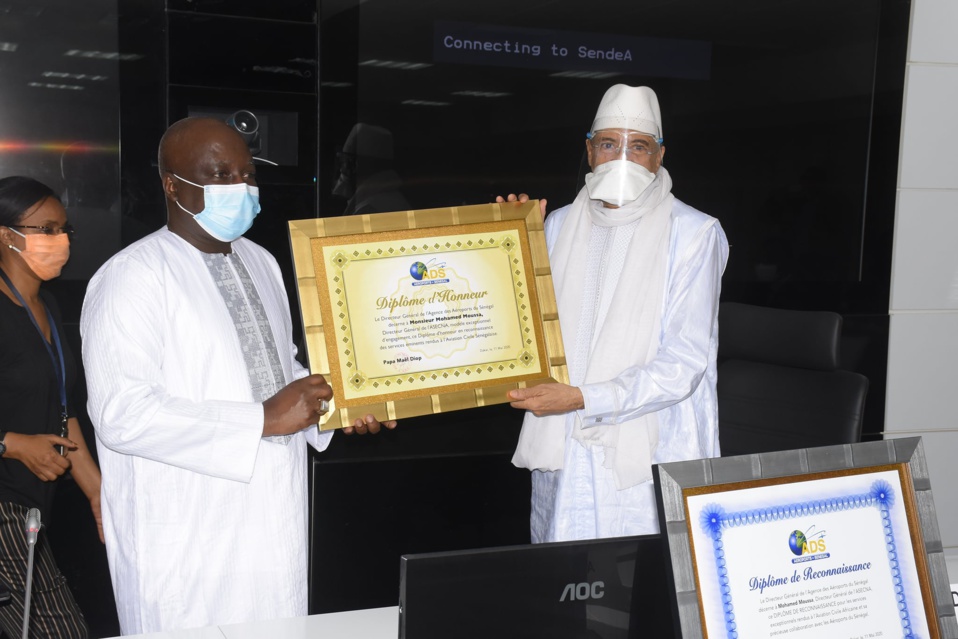 HOMMAGE AU DIRECTEUR SORTANT DE L’ASECNA MOHAMED MOUSSA: Pape Maël Diop magnifie la collaboration entre l’Asecna et les Ads HOMMAGE AU DIRECTEUR SORTANT DE L’ASECNA MOHAMED MOUSSA: Pape Maël Diop magnifie la collaboration entre l’Asecna et les Ads