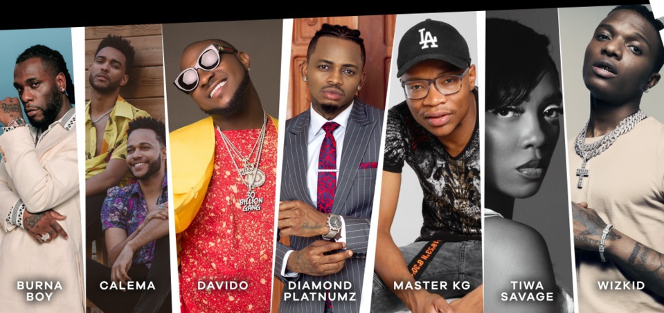 MTV Africa Music Awards 2021 : OMG, Davido, Diamond, Yemi Alade, Innoss’B, Dip Doundou Guiss (Sénégal),Tiwa Savage, Master KG et Burna Boy nominés MTV Africa Music Awards 2021 : OMG, Davido, Diamond, Yemi Alade, Innoss’B, Dip Doundou Guiss (Sénégal),Tiwa Savage, Master KG et Burna Boy nominés