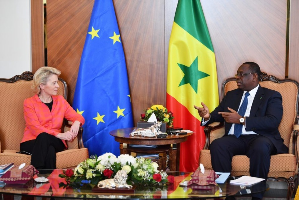 Ursula von der Leyen, présidente de la Commission européenne, reçue par MACKY SALL hier «l'Europe est le partenaire le plus fiable pour l'Afrique» Ursula von der Leyen, présidente de la Commission européenne, reçue par MACKY SALL hier «l'Europe est le partenaire le plus fiable pour l'Afrique»