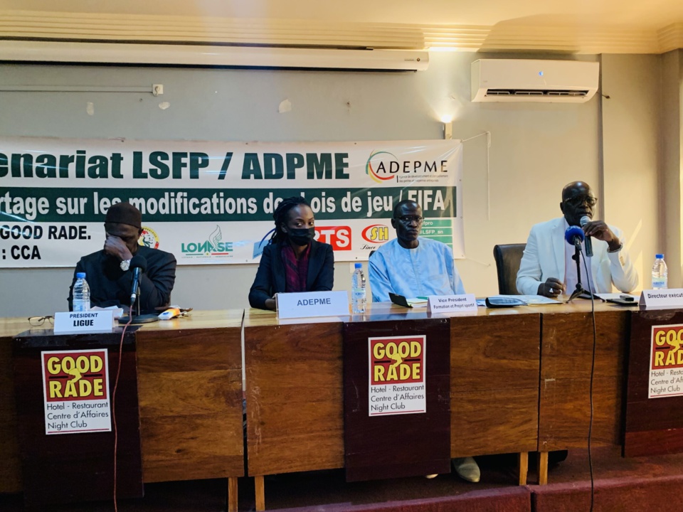 JOURNÉE DE PARTAGE SUR LES MODIFICATIONS DES LOIS DU JEU DE LA FIFA: La Ligue sénégalaise de football professionnel (Lsfp) remet à niveau ses acteurs JOURNÉE DE PARTAGE SUR LES MODIFICATIONS DES LOIS DU JEU DE LA FIFA: La Ligue sénégalaise de football professionnel (Lsfp) remet à niveau ses acteurs