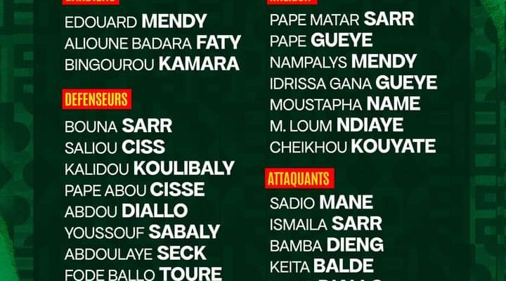 BARRAGE QATAR 2022 : LA LISTE D'ALIOU CISSÉ POUR L'ÉGYPTE DÉVOILÉE : Youssou Sabaly et Bingourou Camara signent leur come-back