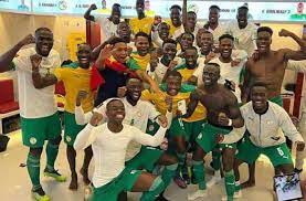 QUALIFIÉS A LA COUPE DU MONDE :Les Lions célèbrent la victoire dans une ambiance festive dans les vestiaires