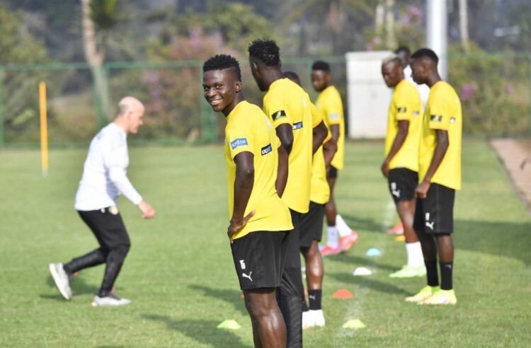 Bamba Dieng à l'entraînement hier