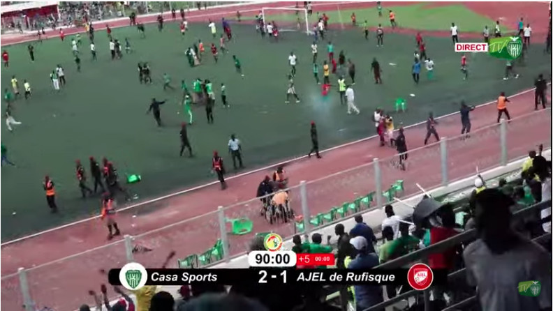 DEMI-FINALE COUPE DU SÉNÉGAL : CASA SPORTS- AJEL (2-1) :Une bagarre d’une rare violence a failli tourner au pire