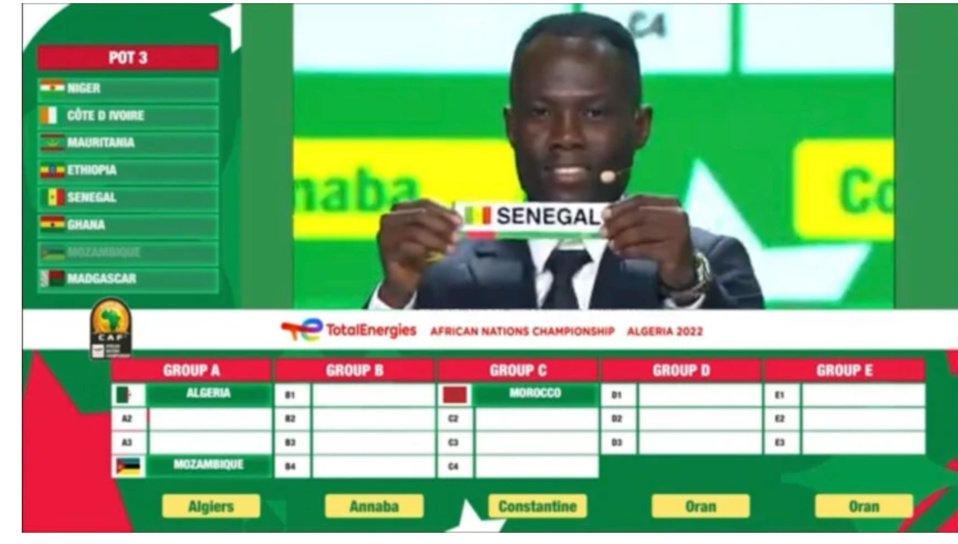 CHAN 2022  Le Sénégal dans le Groupe B avec la RD Congo, l’Ouganda et la Côte d’Ivoire