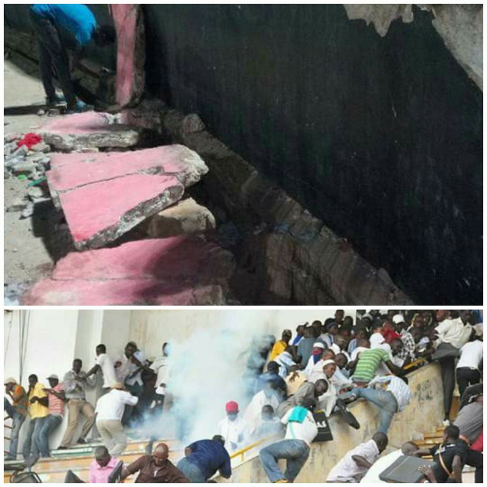 Stade Ibar Mar Diop : un mur s’affaisse, plusieurs blessés