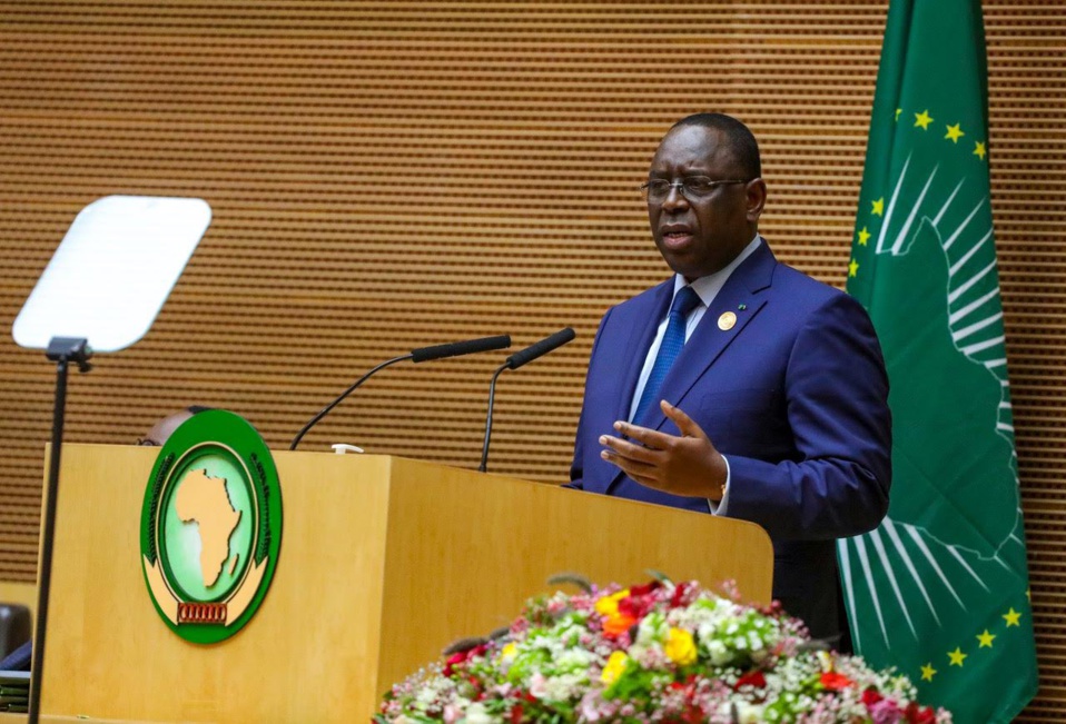 MACKY SALL LORS DE SON DISCOURS DE FIN DE MANDAT A LA TETE DE L’UA : «Je crois en une Afrique unie, une Afrique debout, une Afrique au travail»