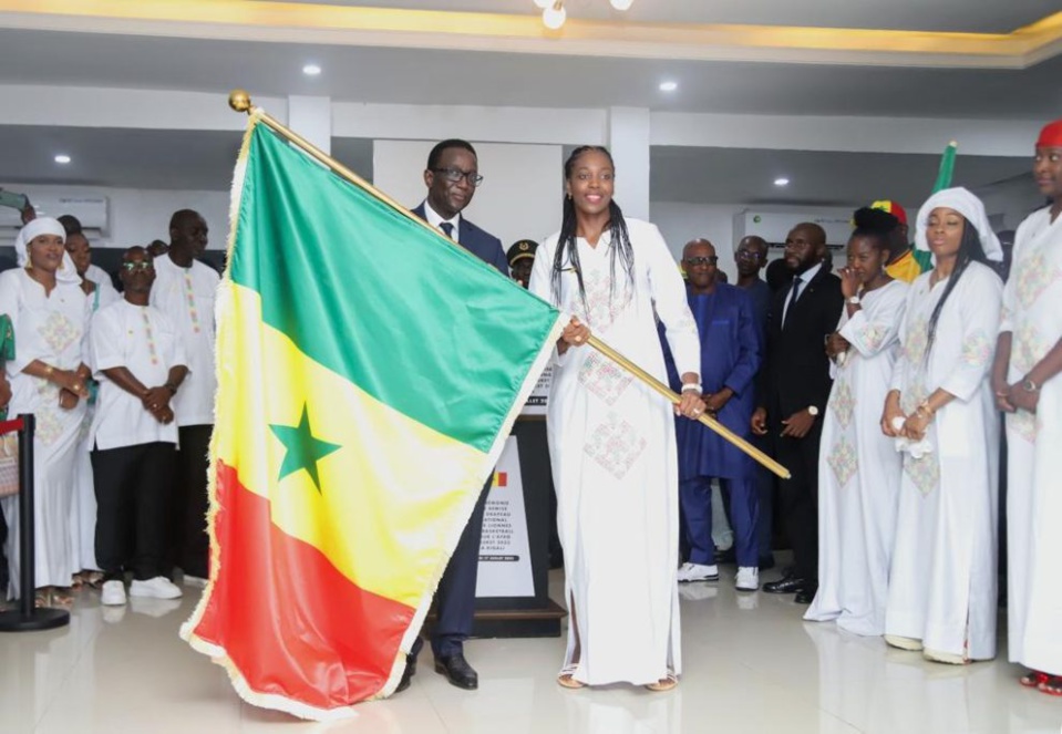 AFROBASKET KIGALI 2023 : Les Lionnes ont reçu le drapeau national hier
