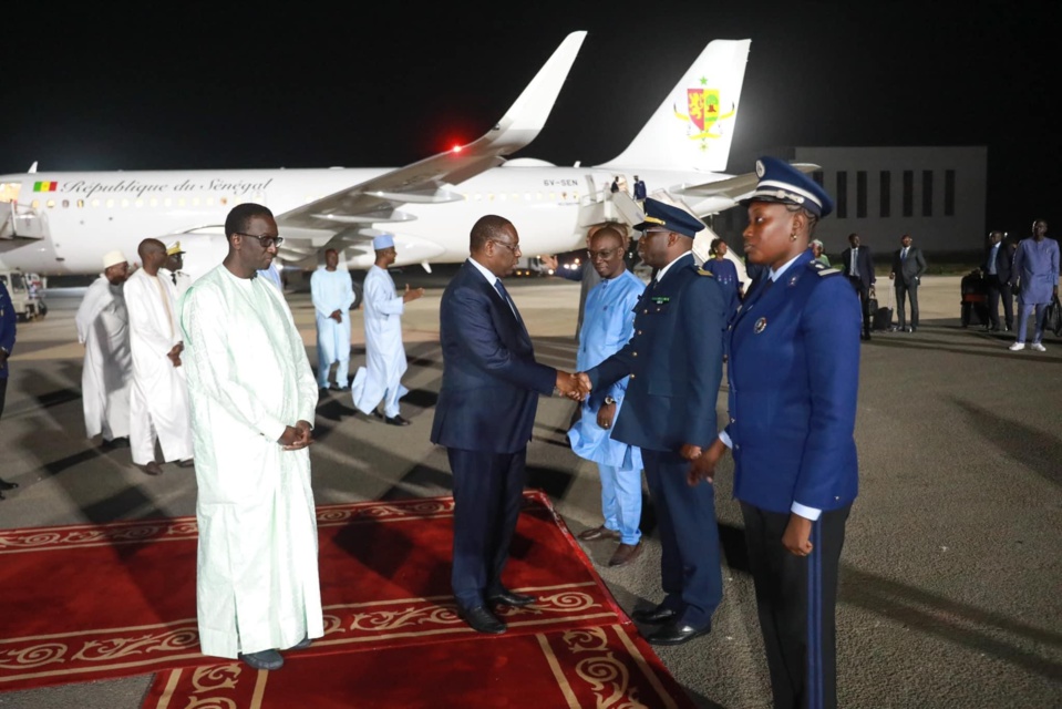 Macky Sall de retour hier Macky Sall de retour hier