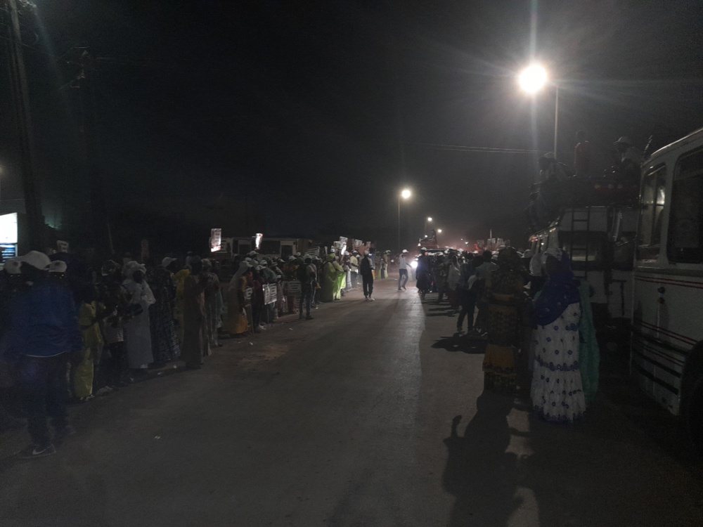 Macky a passé la nuit à Kaolack