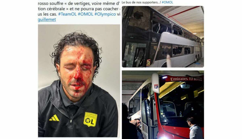Marseille-Lyon annulé après de violents incidents visant le bus lyonnais Marseille-Lyon annulé après de violents incidents visant le bus lyonnais