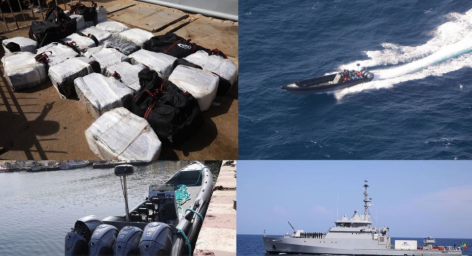 Près de 700 kg de cocaïne saisis par la Marine Près de 700 kg de cocaïne saisis par la Marine
