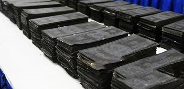 Des billets noirs d’une contrevaleur de 900 millions de francs Cfa saisis par la Subdivision des Douanes de Kolda