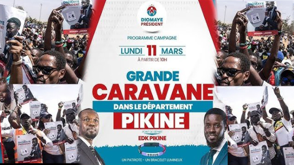 CAMPAGNE ELECTORALE : La coalition Diomaye Président en caravane à Pikine, Mbacké, Mbour… CAMPAGNE ELECTORALE : La coalition Diomaye Président en caravane à Pikine, Mbacké, Mbour…