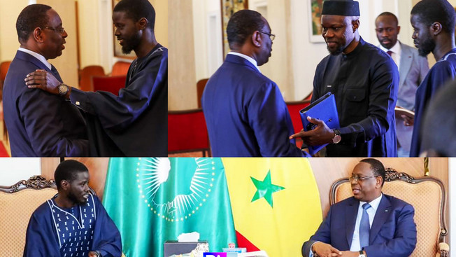 PRÉPAEATION DE LA PRESTATION DE SERMENT ET DE PASSATION DE POUVOIR : Macky Sall a reçu hier Bassirou Diomaye Faye et Ousmane Sonko au palais de la République