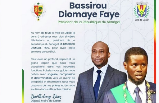 Barthélemy Dias n’a pas été certes à la cérémonie de prestation de serment,mais...