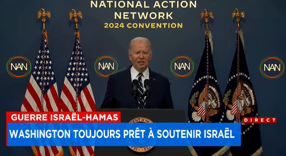 Attaque de l’Iran contre Israël : Biden assure l'État hébreu de son soutien "inébranlable" Attaque de l’Iran contre Israël : Biden assure l'État hébreu de son soutien "inébranlable"