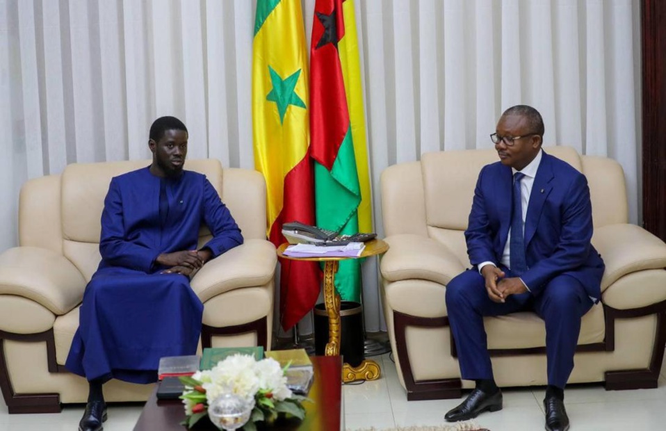 LE PRÉSIDENT SÉNÉGALAIS EN VISITE EN GUINÉE-BISSAU : A Bissau, Bassirou Diomaye Faye salue la convergence de vues entre les deux pays et s’engage à faire plus