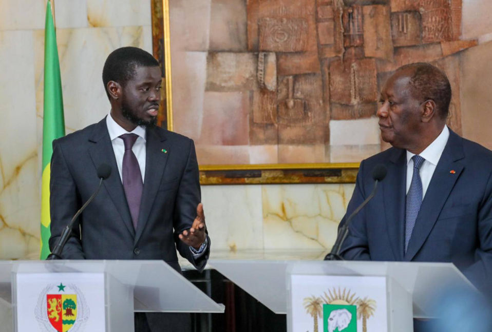 VISITE D'AMITIÉ ET DE TRAVAIL EN CÔTE D'IVOIRE DU PRÉSIDENT DE LA RÉPUBLIQUE : Diomaye Faye magnifie le travail de Ouattara et propose la reprise de la grande Commission mixte de coopération entre le Sénégal et la Côte d’Ivoire