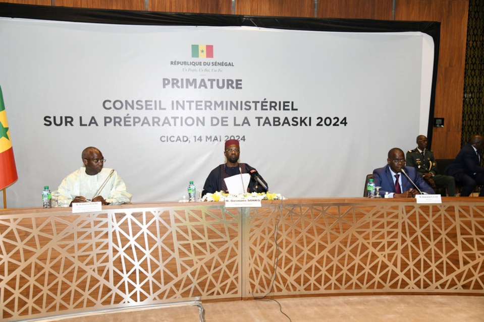 CONSEIL INTERMINISTÉRIEL CONSACRÉ À LA PRÉPARATION DE LA FÊTE DE LA TABASKI : Ousmane Sonko demande des mesures structurelles au gouvernement, le besoin en moutons estimé à 810.000 têtes CONSEIL INTERMINISTÉRIEL CONSACRÉ À LA PRÉPARATION DE LA FÊTE DE LA TABASKI : Ousmane Sonko demande des mesures structurelles au gouvernement, le besoin en moutons estimé à 810.000 têtes