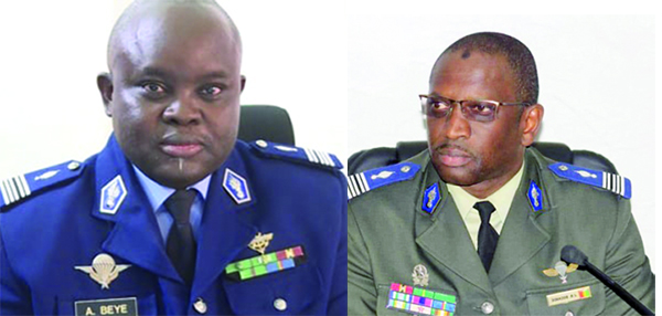 GENDARMERIE MOBILE ET GENDARMERIE TERRITORIALE : Jean Bertrand Bocandé et Assane Bèye promus d’abord généraux puis nommés