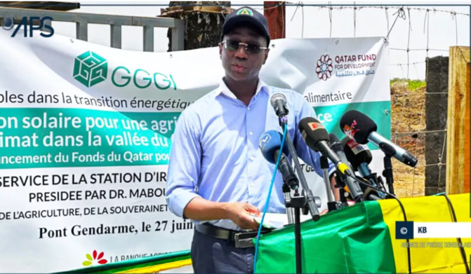 Saint-Louis : Mabouba Diagne inaugure la centrale d’irrigation solaire de Pont Gendarme