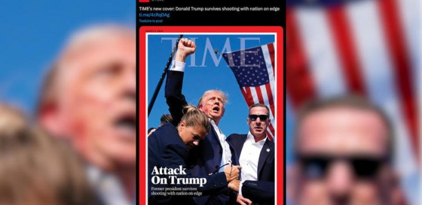 TENTATIVE D'ASSASSINAT CONTRE DONALD TRUMP : LA SAISISSANTE UNE DU MAGAZINE TIME