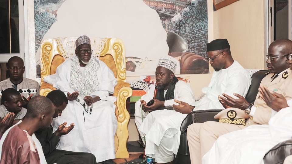 Sonko à Bignona hier pour des condoléances à l'imam Fansou Bodian