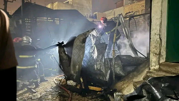 Incendie au parc Lambaye de Pikine