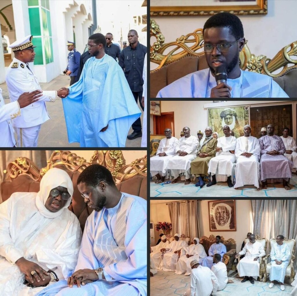 DIOMAYE A YOFF SUITE AU RAPPEL A DIEU DE MOUHAMADOU MAKHTAR LAYE : Le nouveau Khalife appelle au travail et à l’unité et à taire les invectives