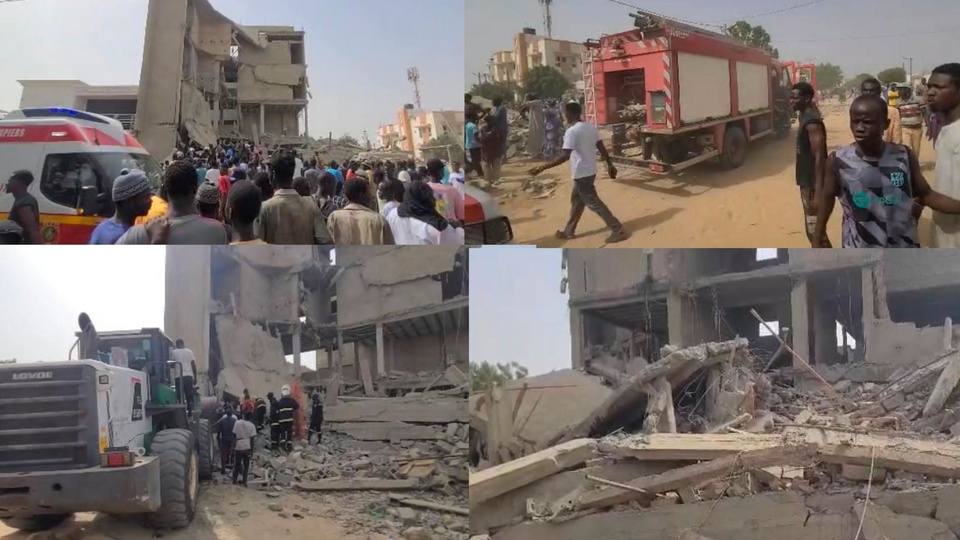Effondrement d'un immeuble à Touba: des vies humaines perdues ; certains piégés dans le décombres