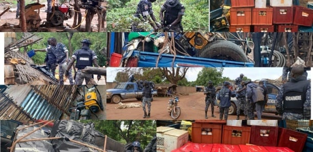 Saisie de 17 groupes électrogènes, 6 motopompes, 1 batterie grand modèle, 5 baffles