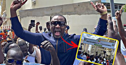 AUDITIONNE PAR LA CYBERCRIMINALITE AU SUJET DE SON DEBAT AVEC AMADOU BA : Badara  Gadiaga accompagné par une immense foule, de nombreuses personnalités venues lui témoigner leur soutien