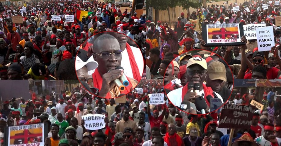 MEGA MARCHE POUR LA LIBERATION DE FARBA NGOM À Ourossogui, la colère du Fouta gronde pour son fils emprisonné MEGA MARCHE POUR LA LIBERATION DE FARBA NGOM À Ourossogui, la colère du Fouta gronde pour son fils emprisonné