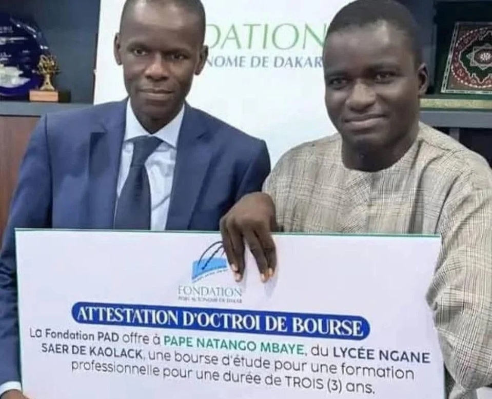 La Fondation du Port offre une bourse à Pape Natango Ndiaye