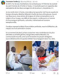 Décès Khalife de Darou Khoudoss, témoignage de Sonko