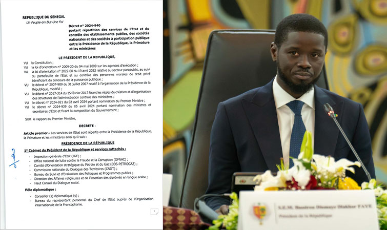 DECRET DE REPARRITION DES SERVICES DE L’ETAT : Le ministère des Infrastructures s’étoffe avec la construction et les infrastructures