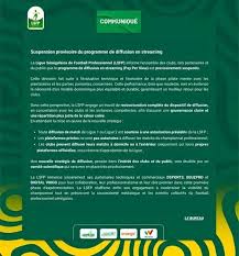 LA LSFP MET EN PAUSE LE STREAMING : Vers une nouvelle stratégie de diffusion des matchs