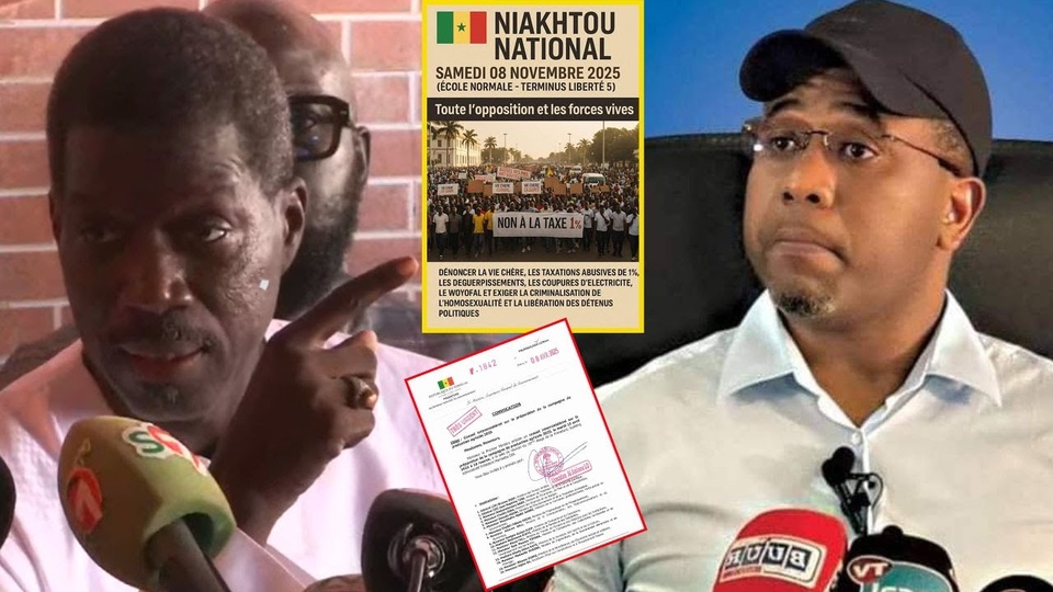 À SACRÉ-CŒUR, LE « ÑAXTU NATIONAL » DÉFIE L’INTERDICTION PRÉFECTORALE : Talla Sylla et ses alliés campent sur leur droit de manifester À SACRÉ-CŒUR, LE « ÑAXTU NATIONAL » DÉFIE L’INTERDICTION PRÉFECTORALE : Talla Sylla et ses alliés campent sur leur droit de manifester