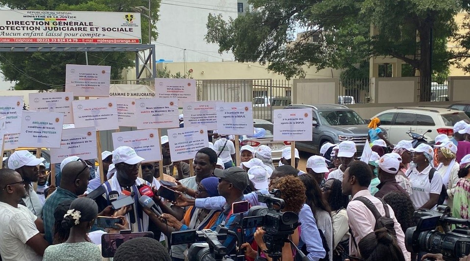 Syntes/ Justice : Un sit-in a été organisé hier devant la Direction Générale de la Protection Judiciaire et Sociale