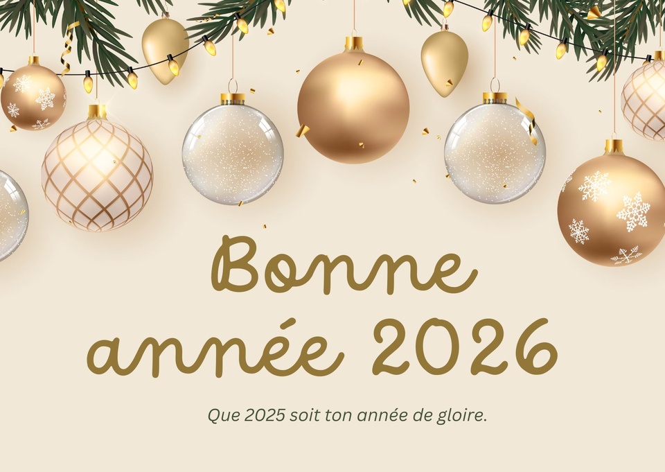 Bonne et heureuse année 2026