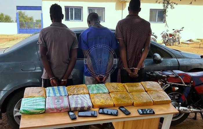 Trois individus interpellés avec 14 kg de chanvre indien