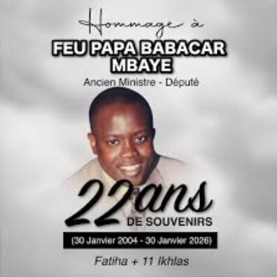 les 22 ans du rappel à Dieu de Pape Babacar Mbaye