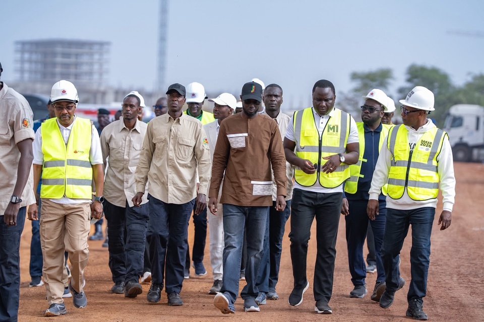 Diomaye visite les chantiers des Jeux olympiques Dakar 2026