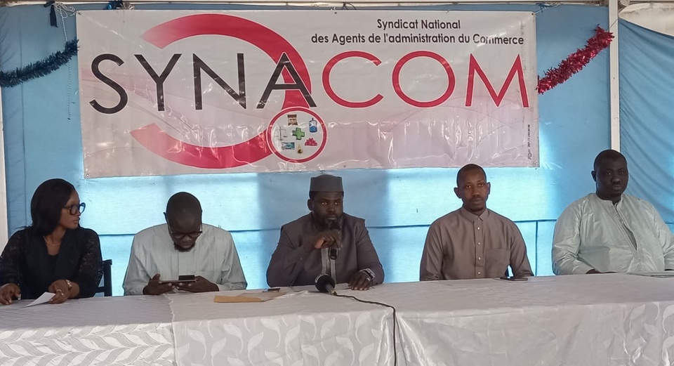 ASSEMBLEE GENERALE DU SYNACOM : Ibrahima Ngom dénonce les difficultés des agents et interpelle les autorités ASSEMBLEE GENERALE DU SYNACOM : Ibrahima Ngom dénonce les difficultés des agents et interpelle les autorités